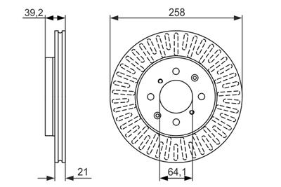 BOSCH 0 986 479 594 Číslo výrobce: BD1437. EAN: 4047024685772.