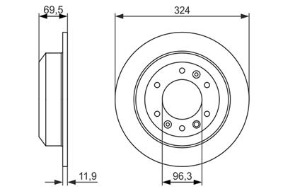 BOSCH 0 986 479 598 Číslo výrobce: BD1441. EAN: 4047024685802.