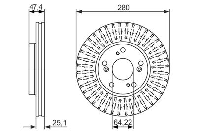 BOSCH 0 986 479 625 Číslo výrobce: BD1470. EAN: 4047024731875.