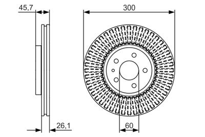 BOSCH 0 986 479 666 Číslo výrobce: BD1678. EAN: 4047025168021.
