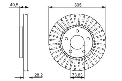 BOSCH 0 986 479 698 Číslo výrobce: BD1533. EAN: 4047024749979.