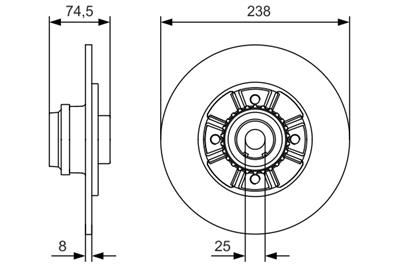 BOSCH 0 986 479 760 Číslo výrobce: BD1590. EAN: 4047024907690.
