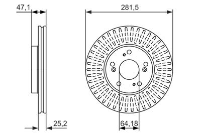 BOSCH 0 986 479 781 Číslo výrobce: BD1611. EAN: 4047024946873.