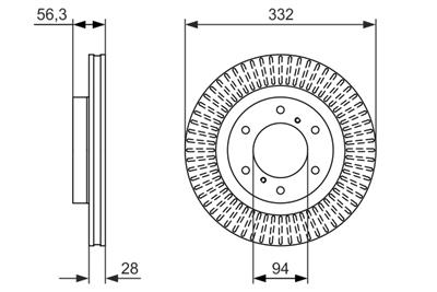 BOSCH 0 986 479 782 Číslo výrobce: BD1612. EAN: 4047024943544.