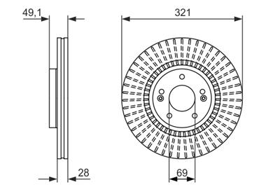 BOSCH 0 986 479 786 Číslo výrobce: BD1616. EAN: 4047024943568.