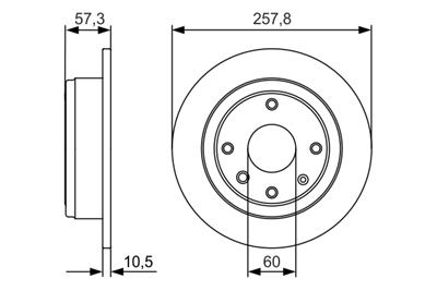 BOSCH 0 986 479 985 Číslo výrobce: BD1255. EAN: 4047024898509.
