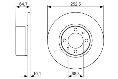 BOSCH 0 986 479 988 Číslo výrobce: BD1264. EAN: 4047024898257.