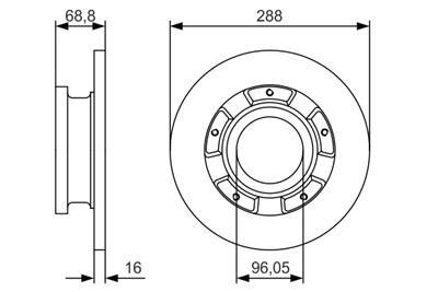 BOSCH 0 986 479 A50 Číslo výrobce: BD2122. EAN: 4047025362719.