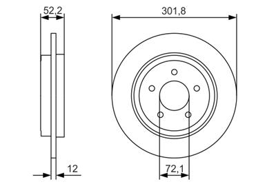 BOSCH 0 986 479 A53 Číslo výrobce: BD2125. EAN: 4047025362740.