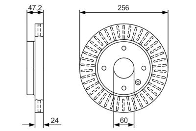 BOSCH 0 986 479 A54 Číslo výrobce: BD2126. EAN: 4047025362757.