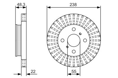 BOSCH 0 986 479 A63 Číslo výrobce: BD2134. EAN: 4047025355179.