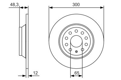 BOSCH 0 986 479 A84 Číslo výrobce: BD2144. EAN: 4047025362894.