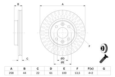 BOSCH 0 986 479 A86 Číslo výrobce: BD2146. EAN: 4047025362917.