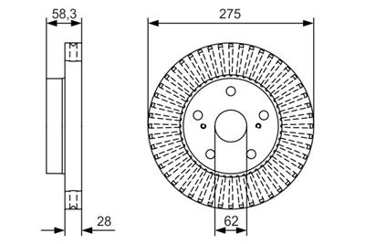 BOSCH 0 986 479 A97 Číslo výrobce: BD2157. EAN: 4047025355193.