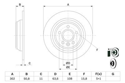 BOSCH 0 986 479 B94 Číslo výrobce: BD2095. EAN: 4047025349161.