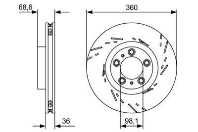 BOSCH 0 986 479 D23 Číslo výrobce: BD2444. EAN: 4047025570855.