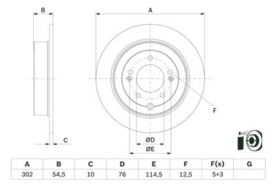 BOSCH 0 986 479 E45 Číslo výrobce: BD2646. EAN: 4047026159721.