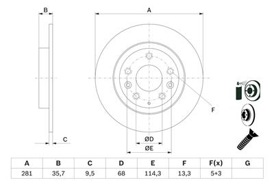 BOSCH 0 986 479 E55 Číslo výrobce: BD2656. EAN: 4047026160024.