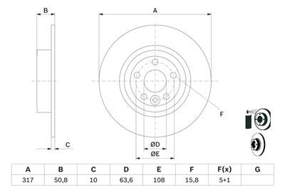 BOSCH 0 986 479 E58 Číslo výrobce: BD2659. EAN: 4047026312768.