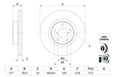 BOSCH 0 986 479 E69 Číslo výrobce: BD2701. EAN: 4047026417227.