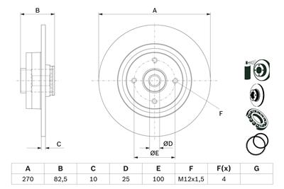 BOSCH 0 986 479 E71 Číslo výrobce: BD2703. EAN: 4047023048127.