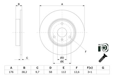 BOSCH 0 986 479 E74 Číslo výrobce: BD2706. EAN: 4047026417241.