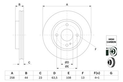 BOSCH 0 986 479 E80 Číslo výrobce: BD2726. EAN: 4047026330021.