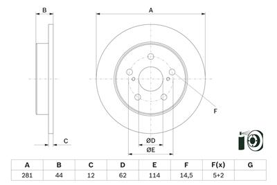 BOSCH 0 986 479 E91 Číslo výrobce: BD2737. EAN: 4047026321906.