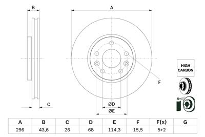 BOSCH 0 986 479 F05 Číslo výrobce: BD2750. EAN: 4047026321913.