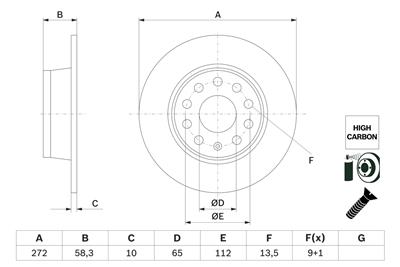 BOSCH 0 986 479 F23 Číslo výrobce: BD2768. EAN: 4047026330045.