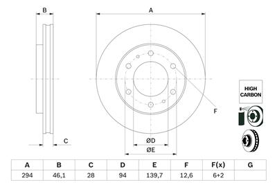 BOSCH 0 986 479 F45 Číslo výrobce: BD2790. EAN: 4047026370164.