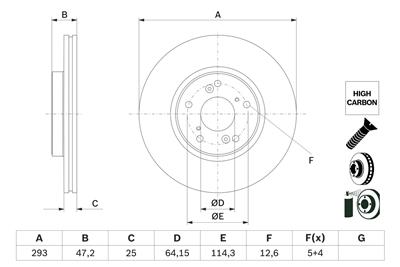 BOSCH 0 986 479 G58 Číslo výrobce: BD2902. EAN: 4047023066954.