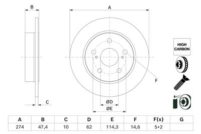 BOSCH 0 986 479 H73 Číslo výrobce: BD3025. EAN: 4047026641394.