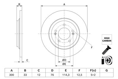 BOSCH 0 986 479 J97 Číslo výrobce: BD3246. EAN: 4047026840551.