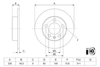 BOSCH 0 986 479 K55 Číslo výrobce: BD3304. EAN: 4047026841961.