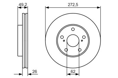 BOSCH 0 986 479 R45 Číslo výrobce: BD1780. EAN: 4047025126694.