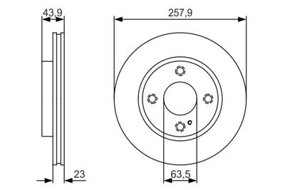 BOSCH 0 986 479 S38 Číslo výrobce: BD1943. EAN: 4047025138628.