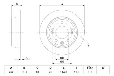 BOSCH 0 986 479 W64 Číslo výrobce: BD2721. EAN: 4047026205862.