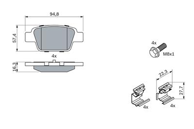 BOSCH 0 986 494 030 Číslo výrobce: BP336. EAN: 4047024022928.