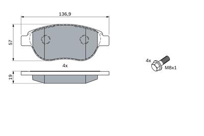 BOSCH 0 986 494 038 Číslo výrobce: BP375. EAN: 4047024044050.