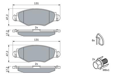 BOSCH 0 986 494 039 Číslo výrobce: BP376. EAN: 4047024044067.
