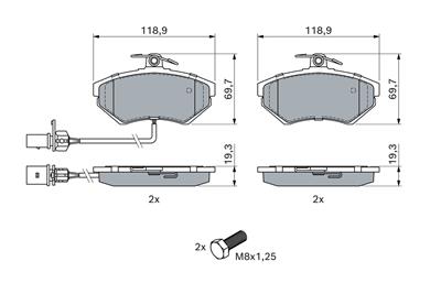 BOSCH 0 986 494 042 Číslo výrobce: BP390. EAN: 4047024044081.