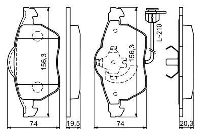 BOSCH 0 986 494 050 Číslo výrobce: BP419. EAN: 4047024044104.