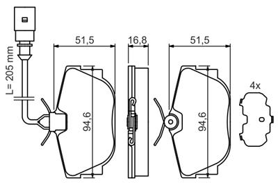 BOSCH 0 986 494 051 Číslo výrobce: BP2692. EAN: 4047024089051.