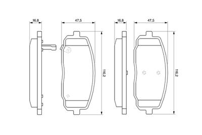 BOSCH 0 986 494 064 Číslo výrobce: BP2701. EAN: 4047024168787.