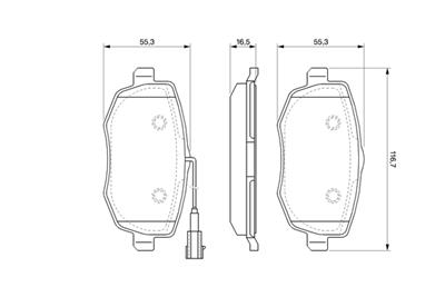 BOSCH 0 986 494 075 Číslo výrobce: BP985. EAN: 4047024130104.