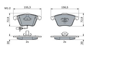 BOSCH 0 986 494 104 Číslo výrobce: BP1014. EAN: 4047024130371.