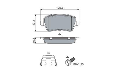 BOSCH 0 986 494 126 Číslo výrobce: BP1036. EAN: 4047024221222.
