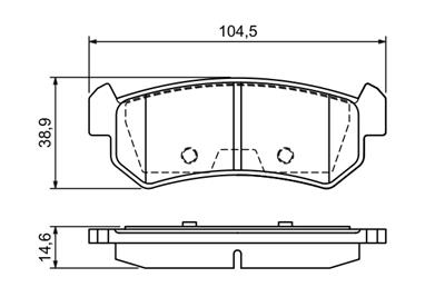 BOSCH 0 986 494 133 Číslo výrobce: BP1044. EAN: 4047024304451.