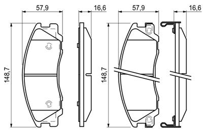 BOSCH 0 986 494 138 Číslo výrobce: BP1049. EAN: 4047024304505.